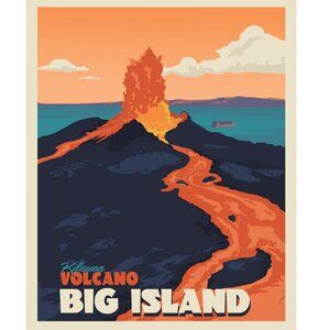 NWT KoaWood Ranch Hawaii's Volcano 8x10 Print